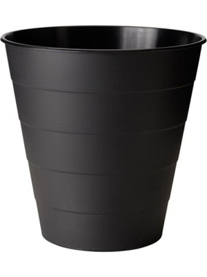 Çöp Kutusu Saksı, Siyah, 10 Lt, Çap 28 Cm, Yükseklik 28 cm
