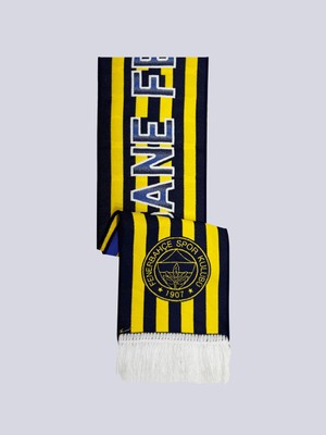 Fenerbahçe Sarı Lacivert Efsane Fenerbahçe Unisex Dokuma Atkı