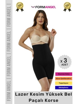 Floranova #korse Iz Göstermeyen Kaymaz Lazer Kesim Toparlayıcı Rahat Yüksek Bel Hayalet Slip Korse - 3 Adet