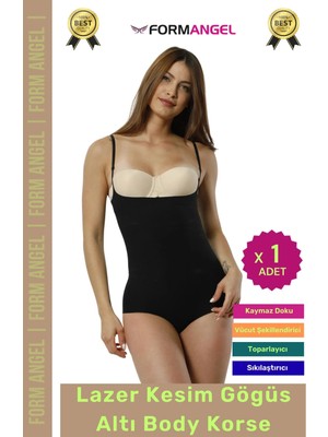Floranova #korse Iz Göstermeyen Lazer Kesim Toparlayıcı Şekillendirici Kaymaz Göğüs Altı Body Korse - 1 Adet