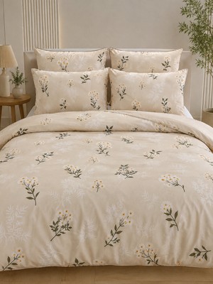 Lief Home Çift Kişilik Nevresim Takımı 200X220CM | 4 Yastık Kılıfı | Lastikli Çarşaflı