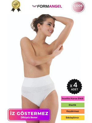Floranova #slipkorse Seamless Dikişsiz Karın Sıkılaştıran Şekillendirici Karın Toparlayıcı Slip Korse - 4 Adet