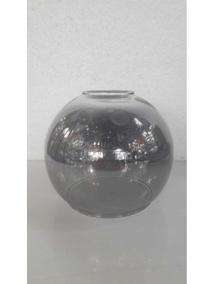 Empressco Oval Fanus Top Avize Camı Füme E27(BOY 11CM,ORTA Çap 12CM)
