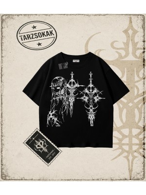 Tarzsokak Gotik & Grunge Streetwear Anime Sword Gotik Y2K Tişört