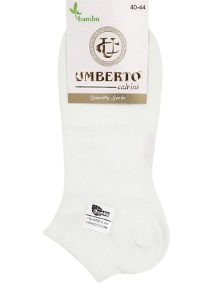 Mia Calzente - Umberto 307 12'li Erkek Doğal Bambu Patik Çorap