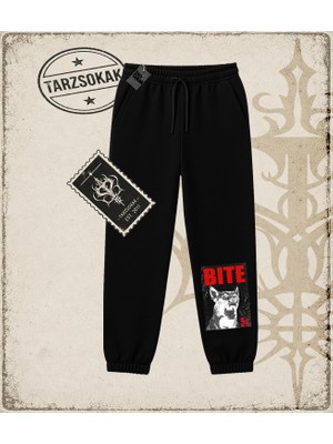Tarzsokak Gotik & Grunge Streetwear Bıte Fear Unisex Jogger Eşofman Altı