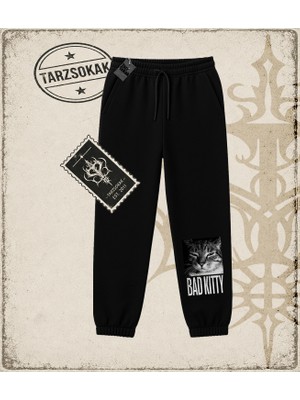 Tarzsokak Gotik & Grunge Streetwear Bad Kıtty Unisex Jogger Eşofman Altı