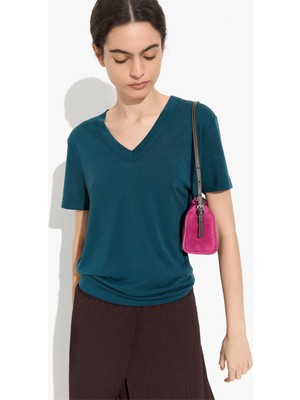 Parfois Kadın V Yaka T-Shirt