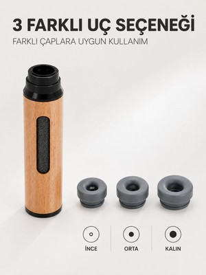 Taşınabilir Küllük Ince Orta Kalın 3 Farklı Uçlu Mini Küllük - Lisinya