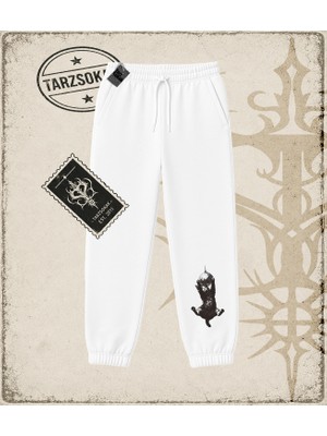 Tarzsokak Gotik & Grunge Streetwear Cat Retro (6) Unisex Jogger Eşofman Altı