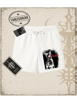 Tarzsokak Gotik & Grunge Streetwear Cat Fuuuck Unisex Şort