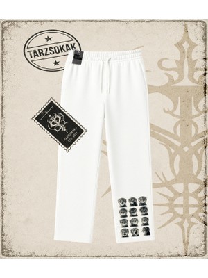 Tarzsokak Gotik & Grunge Streetwear Cat Retro (3) Unisex Baggy Eşofman Altı