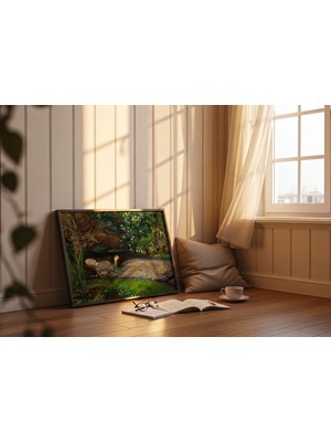 Lia Gallery Ophelia - John Everett Millais - Çerçeveli Tablo