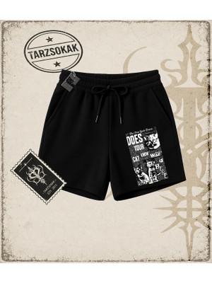 Tarzsokak Gotik & Grunge Streetwear Does Your Cat Know  Unisex Şort