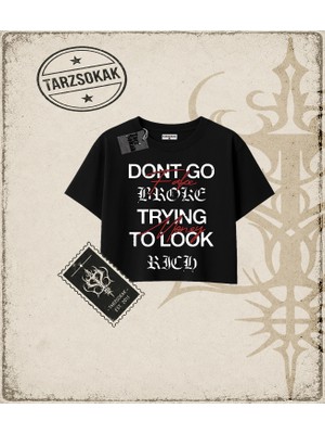 Tarzsokak Gotik & Grunge Streetwear Fake Flex 1 Crop Tişört