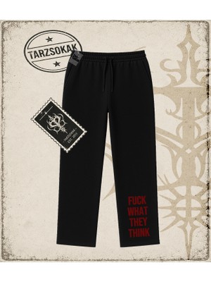 Tarzsokak Gotik & Grunge Streetwear Fuuck What They Thınk Unisex Baggy Eşofman Altı
