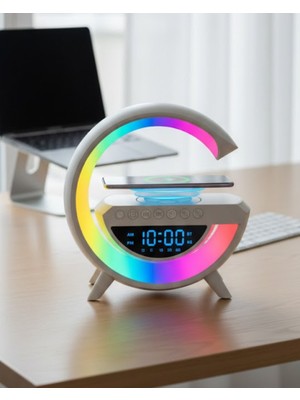 Mabelme Bluetooth Hoparlör Rgb Aydınlatmalı USB Tf Kart Fm Özellikli