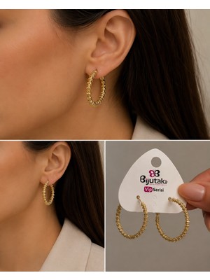 Gold Halka Küpe