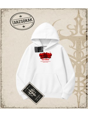 Tarzsokak Gotik & Grunge Streetwear Hard Bıte Kapşonlu Sweatshirt