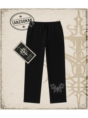 Tarzsokak Gotik & Grunge Streetwear Gothic Graphic Unisex Baggy Eşofman Altı