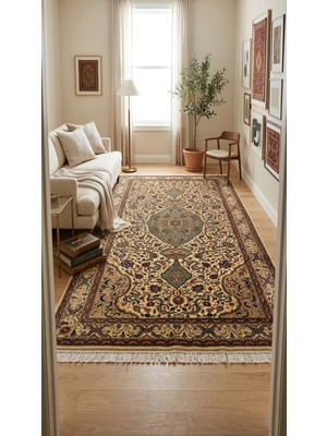 Ft Halı Kayseri Bünyan El Dokuma Halı 190X300 cm - %100 Yün Saf El Dokuması Klasik Halı (190X300)