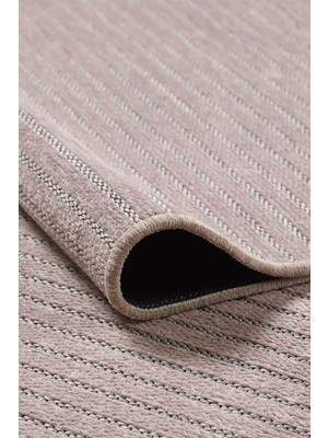 Empressco Bej-Kahve Şönil Kilim Makinede Yıkanabilir Kaymaz Taban Halı Yolluk