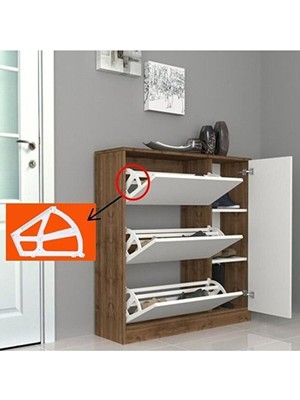 Empressco Plastik Ikili Ayakkabılık Aparatı Beyaz 1 Paket