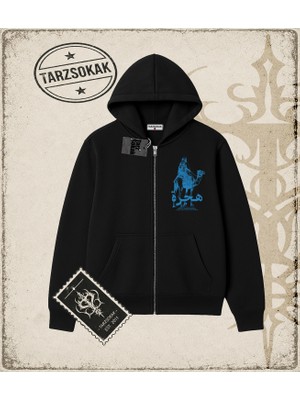 Tarzsokak Gotik & Grunge Streetwear Hıjrah Hırka & Çeket Fermuarlı Sweatshirt