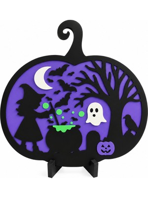 Yapı3D Happy Halloween Dekoratif Masa ve Duvar Süsü | Cadılar Bayramı Parti Dekoru |