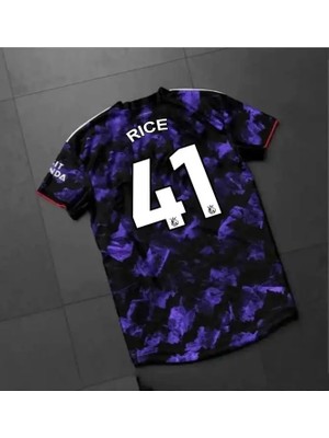 Ozsports Arsenal 2025-26 Yeni Sezon Declan Rice Özel Konsept Forması (Mor)