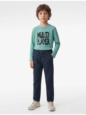 Koton Basic Lacivert Erkek Çocuk Pantolon 7WKB40002TW