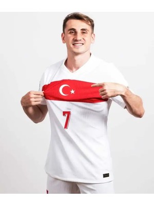 Ozsports Türkiye Euro 2024 Kerem Aktürkoğlu Yetişkin Forması (Beyaz)