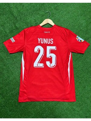 Ozsports Türkiye Euro 2024 Yunus Akgün Iç Saha Forması (Red)