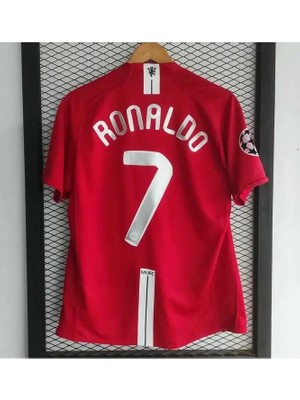 Ozsports Manchester/united 2008 Moskova Şampiyonlar Ligi Finali Cristiano Ronaldo Kısa Kol Forması