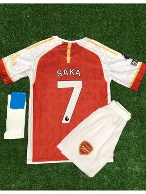 Ozsports Arsenal 2023-24 Yeni Sezon Bukayo Saka Çocuk Forması 3'lü Set