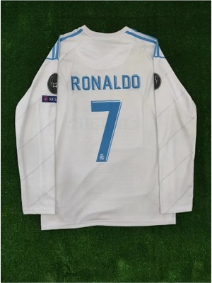 Ozsports Rreal Madrid Cristiano Ronaldo 2018 Kiev Şampiyonlar Ligi Özel Tasarım Uzun Kol