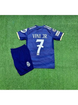 Ozsports Real Madrid 2025/26 Yeni Sezon Şampiyonlar Ligi Vini Jr Alternatif Çocuk Forması