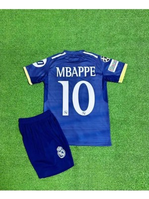 Ozsports Real Madrid 2025/26 Yeni Sezon Şampiyonlar Ligi Kylian Mbappe Alternatif Çocuk Forması