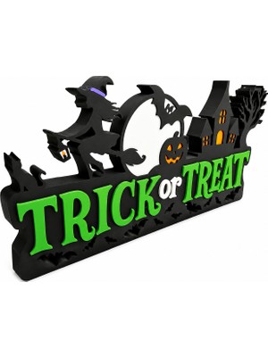 Yapı3D Happy Halloween Dekoratif Masa ve Duvar Süsü | Cadılar Bayramı Parti Dekoru |