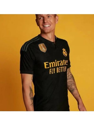 Ozsports Real Madrid 2023/24 Yeni Sezon Toni Kroos Siyah Alternatif Forması (Third Shirt)