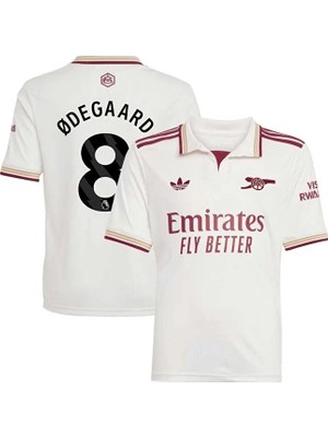 Ozsports Arsenal 2025/26 Yeni Sezon Martin Ødegaard Deplasman Forması (Beyaz)