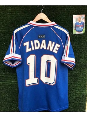 Ozsports Fransa Milli Takımı 98 Dünya Kupası Zinedine Zidane Nostalji Forması