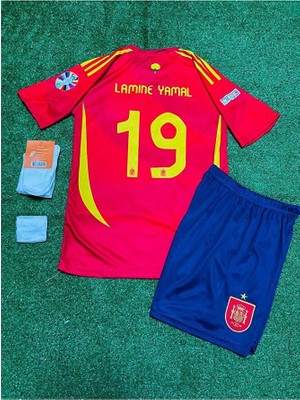 Ozsports Ispanya Euro 2024 Finali Lamine Yamal Çocuk Forması 4'lü Set
