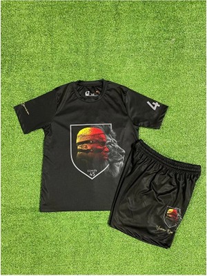 Ozsports Vìc.tor Ośìmĥen Aslan Temalı Özel Çocuk Tişörtü (Bz) Deri Maske+Bilrklik+ Çorap 5 Li Set