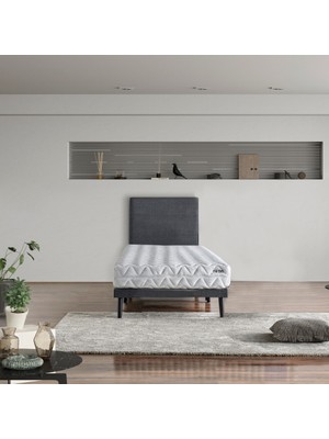 Niron Yatak Niron Pocket 80x180 cm Tek Kişilik Yatak Katlanır Baza Başlık Takımı - Katlanır Baza, Başlık ve Yatak Seti