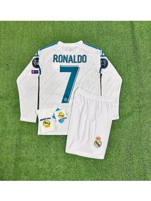 Ozsports Kiev Şampiyonlar Ligi Cristiano Ronaldo Uzun Kol Çocuk Forması 4'lü Set