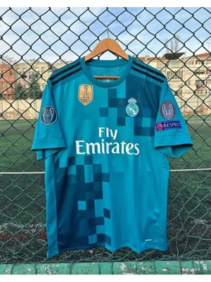 Ozsports Real Madrid 2017/18 Sezonu Sergio Ramos Deplasman Forması (Turkuaz)