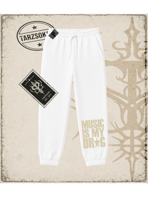 Tarzsokak Gotik & Grunge Streetwear Musıc Is My Drag Unisex Jogger Eşofman Altı