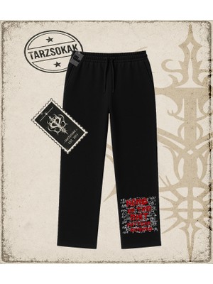 Tarzsokak Gotik & Grunge Streetwear None Of Thıs Shıt Matters Anymore Unisex Baggy Eşofman Altı