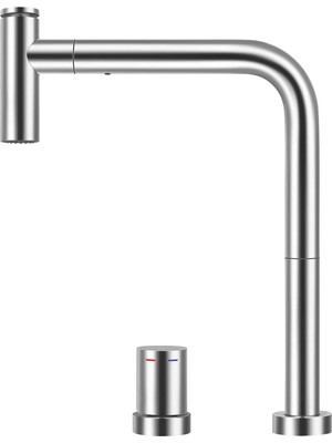 Crauf Lusso 4030 Spiralli Mutfak Bataryası Platinum Satin Inox